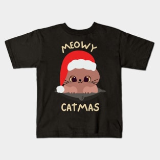 Meow Catmas Kids T-Shirt